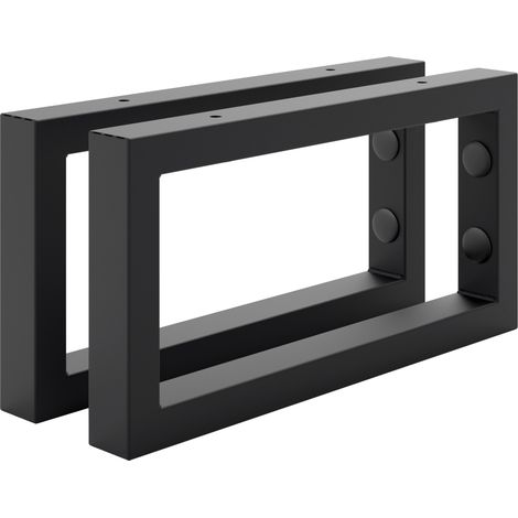 Holzbrink 2 Stück Wandkonsole Schwarz für Waschtisch, 300x150 mm, design und stabil Waschtischhalterung, Handtuchhalter (1/5)