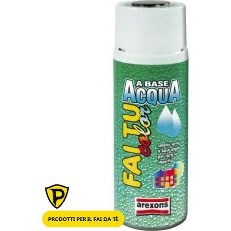 Vernice Spray a Base Acqua Arexons Smalto Atossico Inodore per Ambienti Interni – col. GRIGIO BLUASTRO LUCIDO