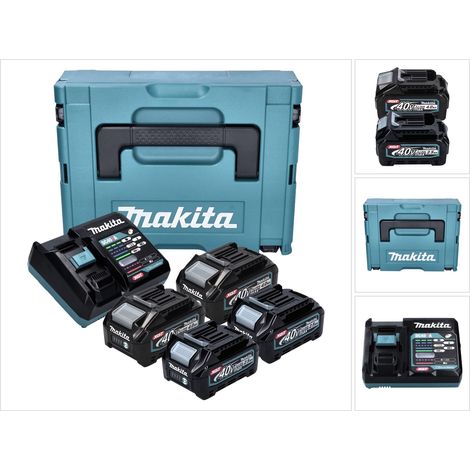 Makita Power Source Kit 2x BL 4025 Akku 40 V max. 2,5 Ah XGT + 2x BL 4040 Akku 40 V max. 4,0 Ah XGT +  DC 40 RA Ladegerät + Makpac (1/5)
