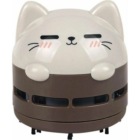 Mini aspirateur de bureau, mini aspirateur à miettes, sans fil, rechargeable par USB, silencieux et économe en énergie. (1/5)