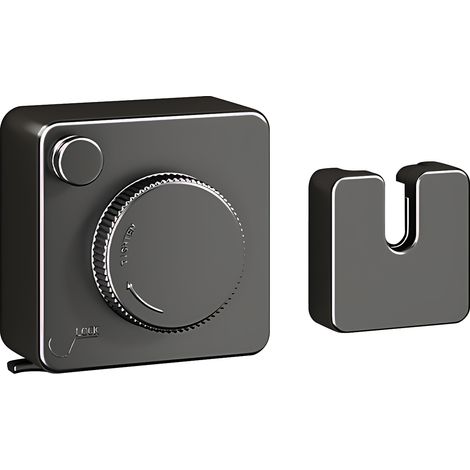 Étendoir à linge rétractable dissimulé de 4,2 m (13,8 pi), en acier robuste, fixation murale, intérieur/extérieur, sans perçage, corde à linge de voyage portable avec verrou de sécurité (1/5)