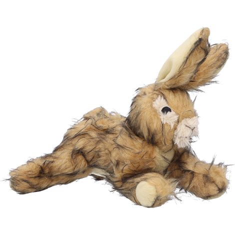 Jouet à mâcher en peluche en forme de lapin pour chiens de petite et moyenne taille, idéal pour la dentition. (1/5)