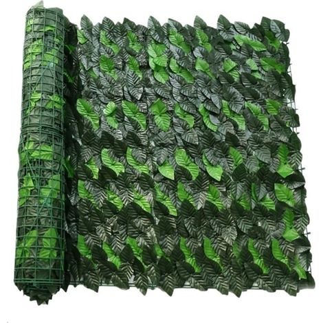 0,5 x1m Haies Artificielles Clôture de confidentialité artificielle Panneaux clôture en fausses feuilles lierre for intérieur et extérieur for terrasse jardin, balcon (1/4)
