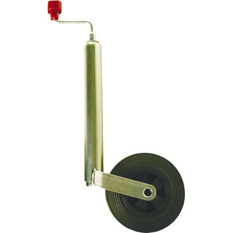 Roue jockey jante PVC 48mm course de 220 mm (1/2)