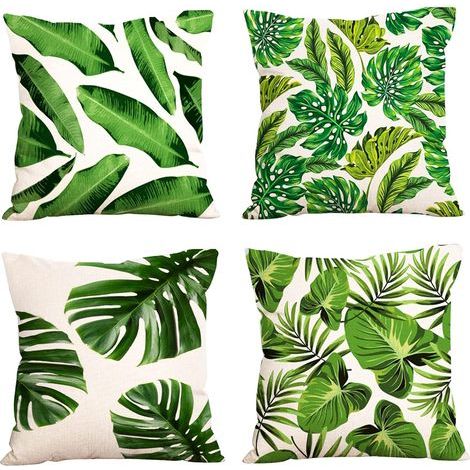Fodera per cuscino impermeabile 45 x 45 cm – Tessuto in lino resistente – Cerniera invisibile – Rivestimento impermeabile professionale (1/5)