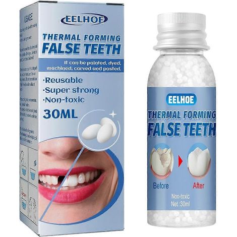 1 à 3 pièces de colle solide pour réparation dentaire temporaire (dents cassées ou écartées), 30 ml. (1/5)