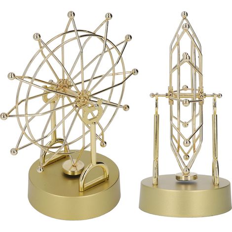 Elektronisches Riesenrad, Tischspielzeug, magnetische Rotation, Perpetuum Mobile, Heimdekoration, Gold. (1/5)