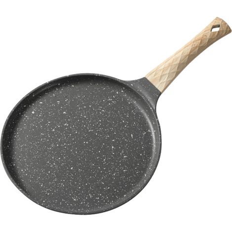 Crêpière - 24 Cm - Revêtement Antiadhésif Sans PFOA Ni PTFE - Compatible Induction Gaz Électrique Vitrocéramique Halogène - 1 Pièce (1/5)
