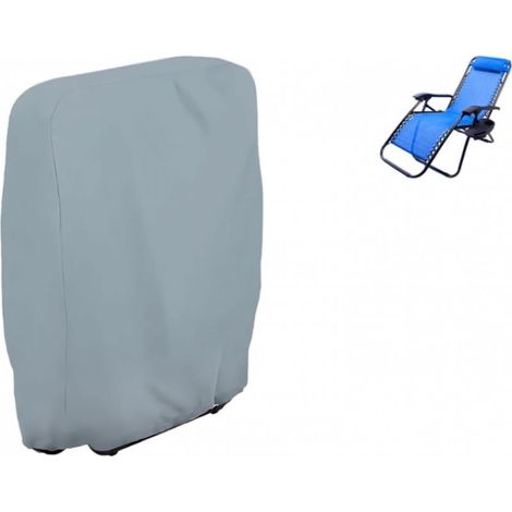 Housse De Chaise Longue - 82x22x93 Cm - Tissu Oxford Impermeable Resistant Aux UV - Pour Chaise De Jardin Pliante - 1 Piece (1/5)