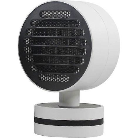 Chauffage soufflant, mini chauffage céramique PTC, chauffage soufflant électrique portable et silencieux pour bureau et chambre (blanc)-AquaForge (1/5)