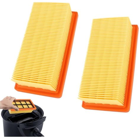 2 X Filtre Remplacement pour Aspirateur Kärcher les Aspirateurs AD 2 Battery, AD 3000, AD 3 Premium et AD Premium,6415 9530 Aspirateur Filtre Plissé Plat Accessoire (1/5)