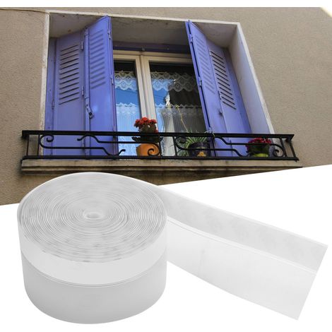 5 m transparenter, selbstklebender Tür- und Fenster-Schalldämm- und Staubschutzdichtungsstreifen (45 mm) (1/5)