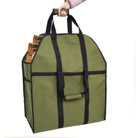 [JAMAIS UTILISÉ] Sac de Rangement pour Bois de Chauffage Sac de Transport pour bûches Heavy Duty Oxford Cheminée Poêle à Bois Accessoires Sac de Rangement Grande cap (1/4)