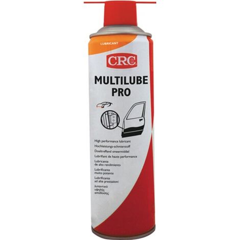 Lubrifiant CRC MULTILUBE PRO, Aérosol 650ml / 500ml ( Prix pour 1 )  Lubrifiant multi-usages transparent