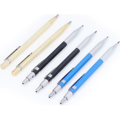 Kit de Marqueur en Carbure pour Verre, Bois et Métal - Crayons de Menuisier Professionnels (1/5)