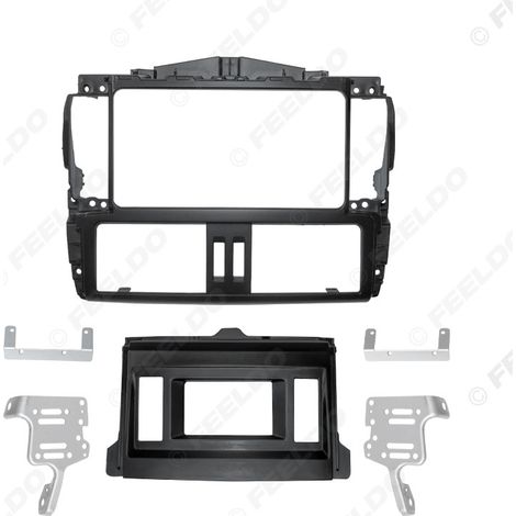 Convient pour le cadre de modification DVD double puce Toyota Prado GXL, le cadre du panneau de navigation embarqué, en titane gauche et droit.