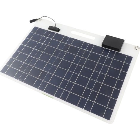 Kit panneau solaire 100W silicium monocristallin 12V 24V chargeur batterie voiture avec régulateur 100A double USB pour camping-car bateau (1/5)