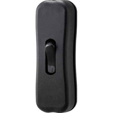 TRU COMPONENTS TC-9122132 Schnurschalter 250 V/AC 2 A 1 x Aus/Ein Schwarz rastend 1 St. (1/3)
