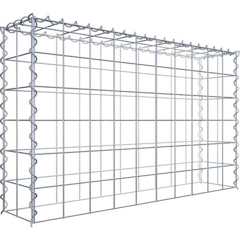 Gabiondeco - Gabion - Element de prolongation en hauteur 100 cm x 60 cm x 20 cm (L x H x P). maille 10 x 10 cm. Spirale. Attention : il manque une grille - Made in Ge... (1/5)