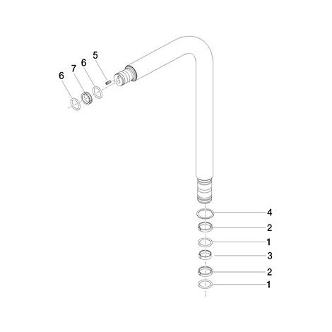 Dornbracht 90282218800-06 Bec verseur Pièces de rechange