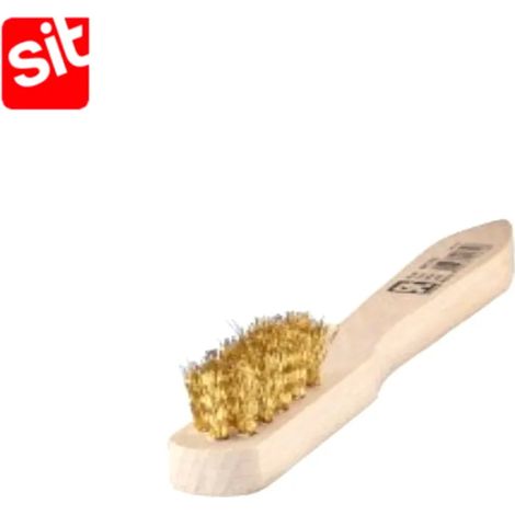 SIT 618 SPAZZOLE MANUALI CON MANICO IN LEGNO FILAMENTO IN OTTONE (1/2)