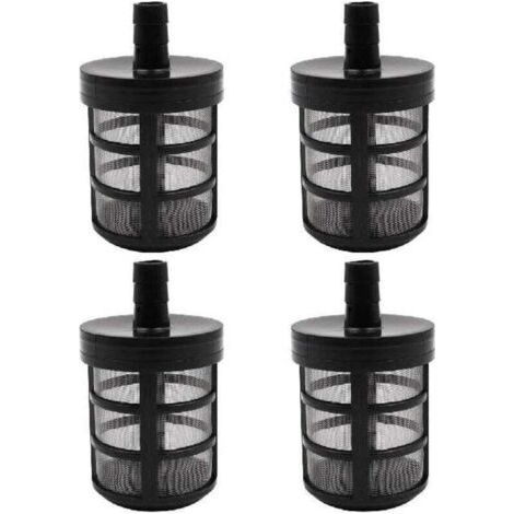 Lot de 4 filtres pour tuyau d'arrosage, filtres d'aspiration pour pompe à eau, filtres pour nettoyeur haute pression pour jardin et cour, 280 380