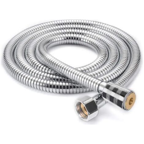 Tuyau de Douche 2m, Universel Flexible douche Extensible Pommeau douche Tuyau en Acier Inoxydable Anti-Explosion, Anti-Torsion et Anti-Corrosion, Chiffrement à double Boucle (1/5)