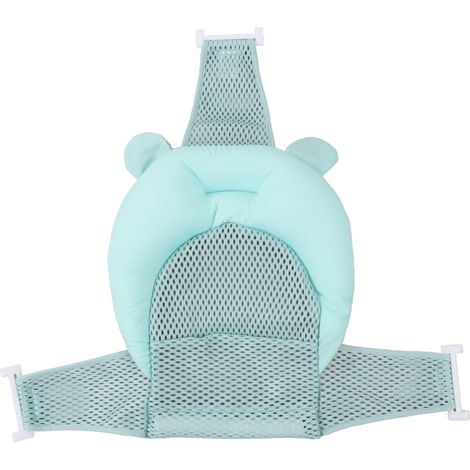 1 coussin de bain bébé, maille sandwich, réglable et sécuritaire, pour nourrissons et nouveau-nés (1/5)