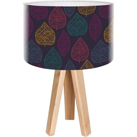 Lampe de chevet stamps foto-109 - Bois clair (1/3)