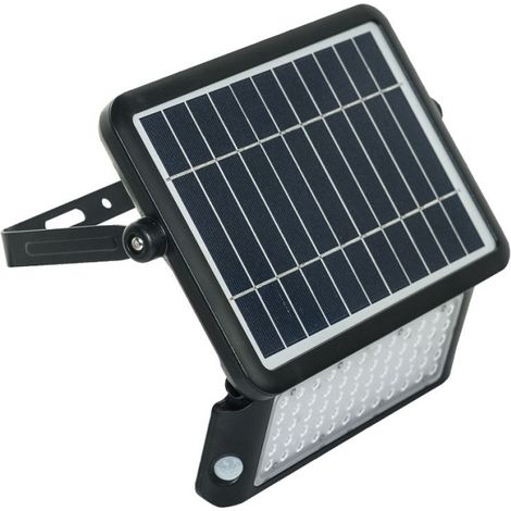 Proyector solar ip65 10w 1080lm 4000k polic ne guardian luce