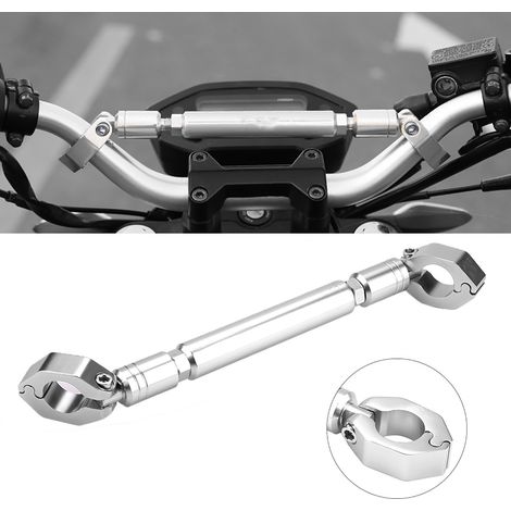 Motorrad-Stabilisatorstange aus Aluminiumlegierung, Motorradzubehör (silber)