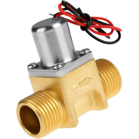 Électrovanne 4,5 V CC, 1/2 pouce, électrovanne à impulsion de débit d'eau, électrovanne en laiton (1/5)