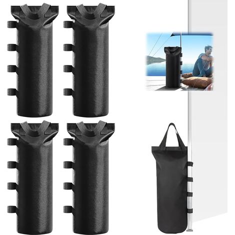 Sac de Lestage pour Tonnelle,4 Pièces Sac de Sable,Sac Lestage,800d Tissu Oxford, Sac de Lestage,Poids pour Tonnellem,Capacité Maximale de 10 KG,pour Auvents, Tentes, Tonnelles(50x20cm) (1/5)