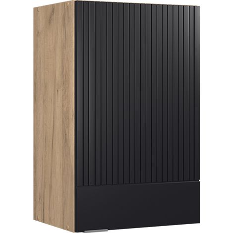 Pensile da cucina Fame-Line, Nero rigato, 45 cm, Vicco