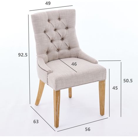 Fauteuil en tissu avec pieds en métal et boutons décoratifs. Fauteuil muni de coussinets réglables. Design moderne. Set de deux pièces. (1/5)