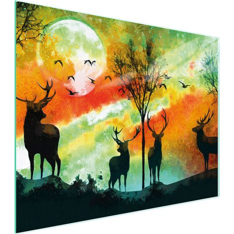 Glasschneidebrett 52x40 Hirsch (1/5)
