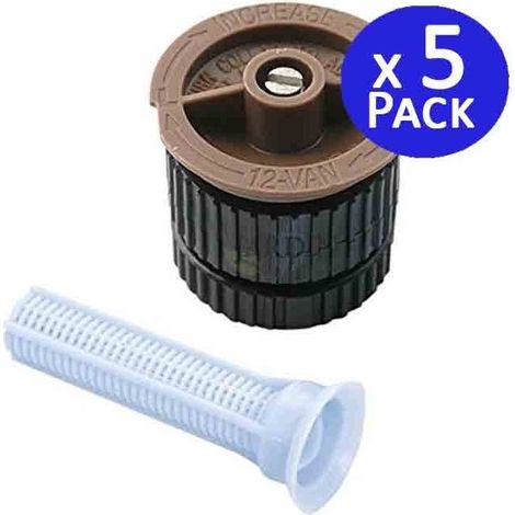 5 Stück Rain Bird 12 VAN Sprühdüse für Bewässerungssprinkler  Einstellbarer Winkel  Reichweite 3,7 Meter