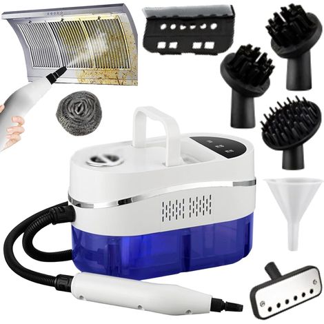 Nettoyeurs À Vapeur Génériques, Nettoyeur À Vapeur Polyvalent 1500 W, Thermorégulation À 2 Vitesses, avec Nettoyeur À Vapeur À Écran Tactile de Grande Capacité/lumière Bleue de 1200 ML (1/4)