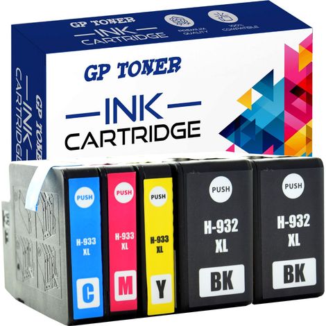 5x Tinte für HP GP-H933XL CMYKK (1/5)