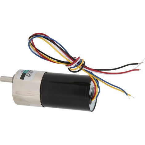 Mini-moteur à engrenages sans balais 24 V CC, rotation horaire/antihoraire, silencieux, pour micromachines, XD-37GB3650, 10 tr/min (1/5)
