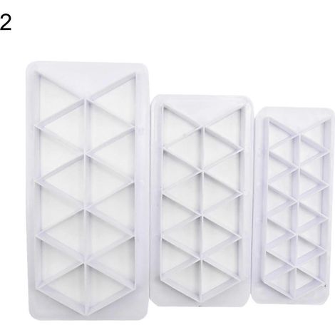 3-teiliges Set Kuchenformen, hitzebeständig, wiederverwendbar, leicht zu entformen, geometrische Figuren, Schokoladenformen für Bäckereien-2 (1/5)