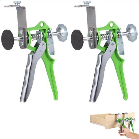 Due clip regolabili per il montaggio su pannelli di cassetti clip di fissaggio per mobili, ideali per armadi, guardaroba e cassetti da ufficio. (1/5)