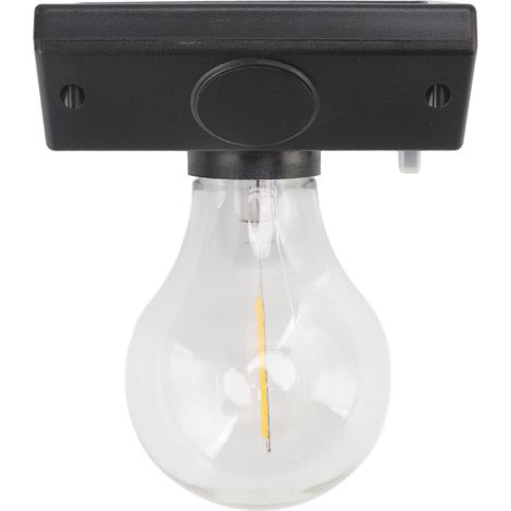 Lampe solaire LED décorative étanche, ampoule tungstène, pour abri de jardin ou camping en plein air (1/5)