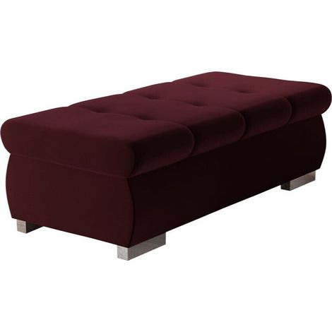 Banc rembourré Comfivo Nitor I, Venus Velvet 2932, 39x60x120cm, Diamètre: 0, Tissu, Pieds: Plastique, 0 (1/5)