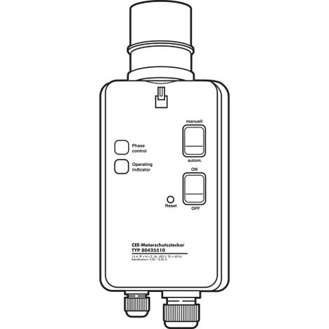 Wilo Motorschutzstecker 8,0-11,5 A, CEE (1/4)