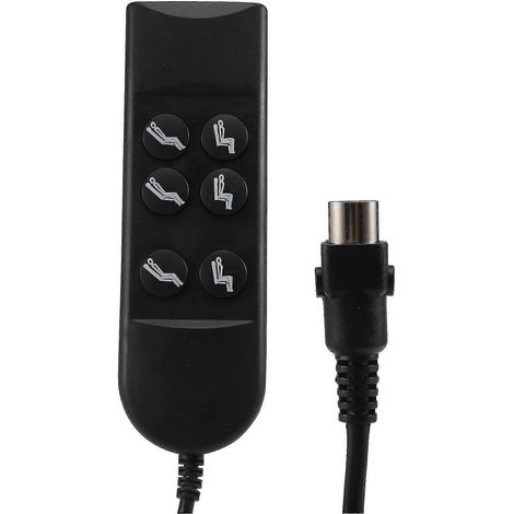 Pièces détachées pour fauteuil inclinable électrique : interrupteur d'inclinaison électrique, interrupteur du moteur d'inclinaison, télécommande à 6 boutons (1/5)