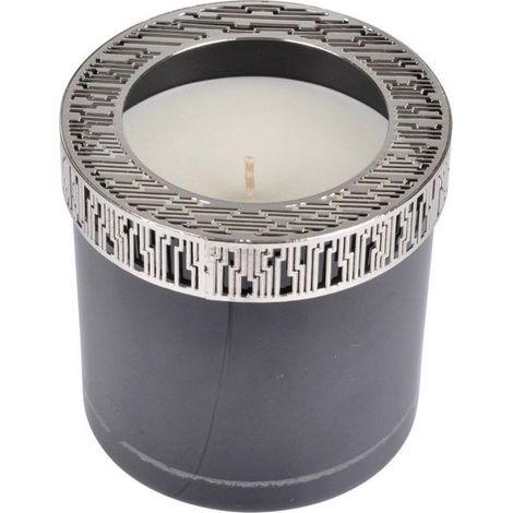 Bougie Verrine Parfumée "Élégant" 10cm Noir