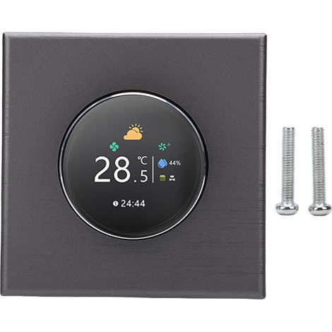 Support de thermostat intelligent WiFi pour bouton intelligent Tuya, écran TFT 240 x 240, compatible avec système de chauffage et de climatisation centrale (1/5)