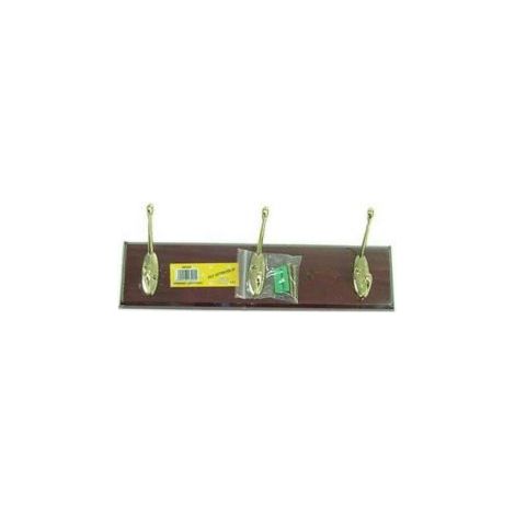 APPENDIABITO ATTACCAPANNI DA MURO PARETE IN LEGNO 3 4 6 GANCI 23873V 3 GANCI (23873) (1/2)