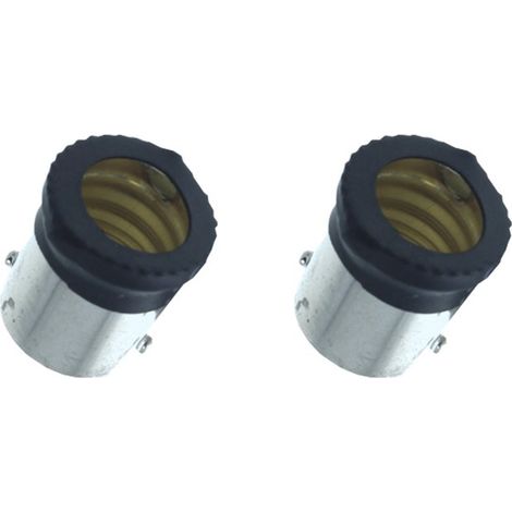 2 PZ Convertitore Adattatore Portalampada Per Lampada Led Attacco Da BA15S A E14